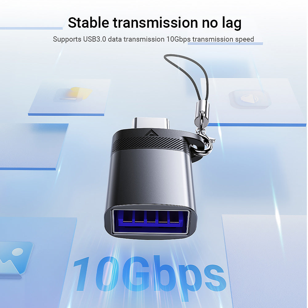 ACEFAST J7 USB-A to USB-C Adapter -Metallic Gray