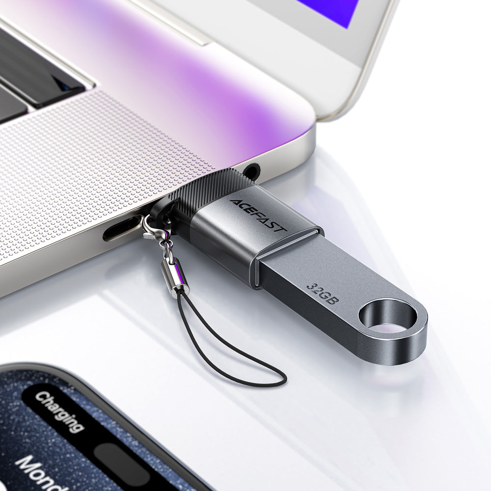 ACEFAST J7 USB-A to USB-C Adapter -Metallic Gray