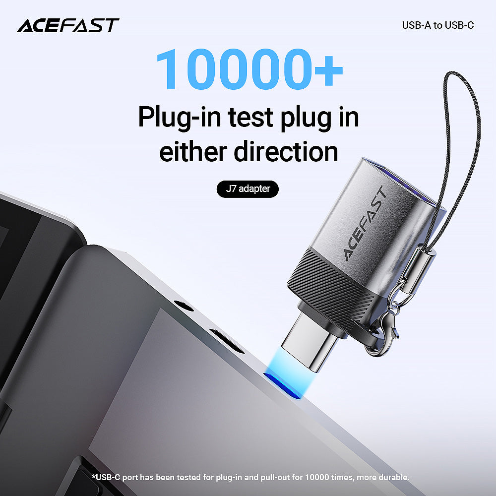 ACEFAST J7 USB-A to USB-C Adapter -Metallic Gray