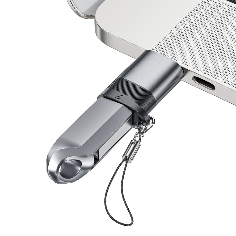 ACEFAST J8 USB-C to USB-A Adapter -Metallic Gray
