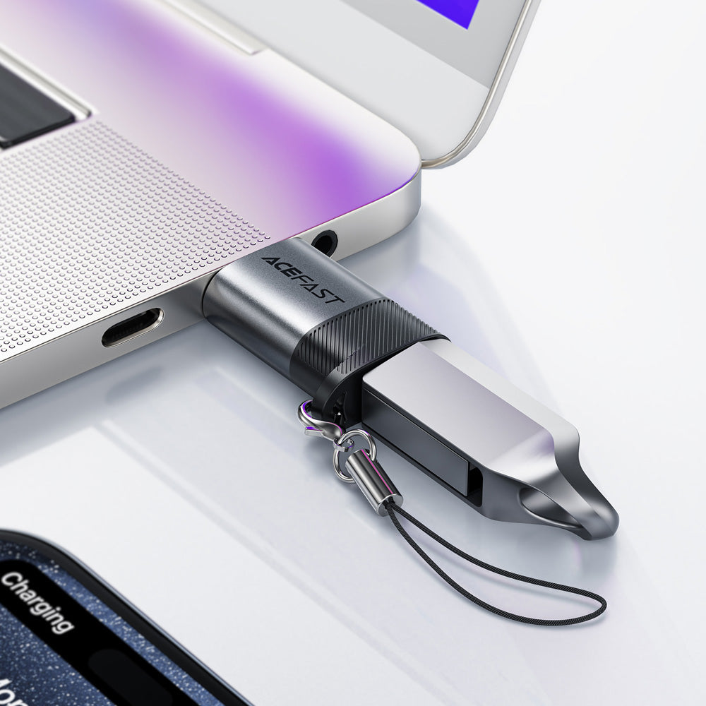 ACEFAST J8 USB-C to USB-A Adapter -Metallic Gray