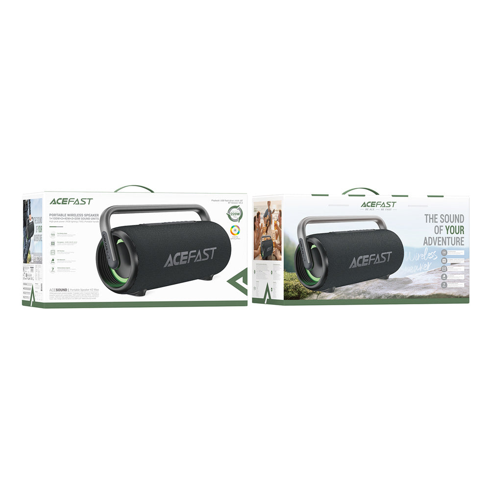 ACEFAST K2 Max Portable Bluetooth Speaker - Black
