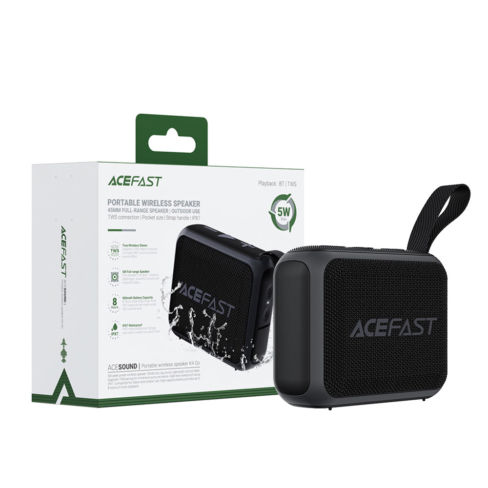 ACEFAST K4 Go Portable Bluetooth Speaker - Black