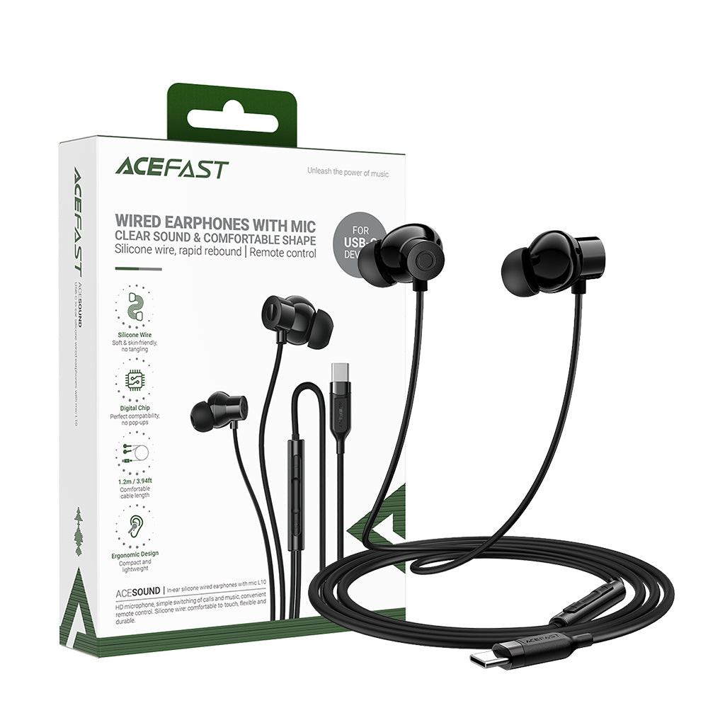 ACEFAST L10 USB-C Wired In-Ear Earphones with Microphone