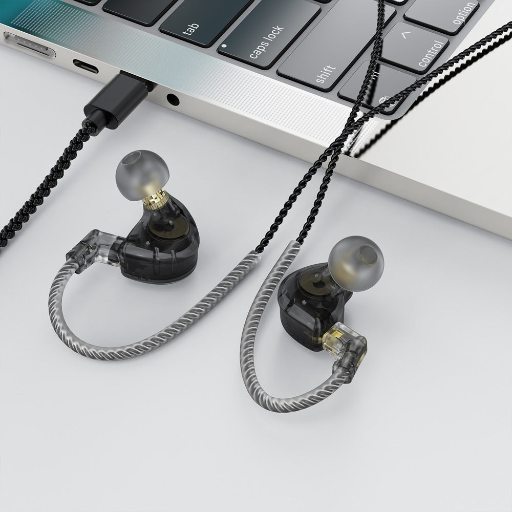 ACEFAST L11 Hybrid Drivers Wired Earphones- Black