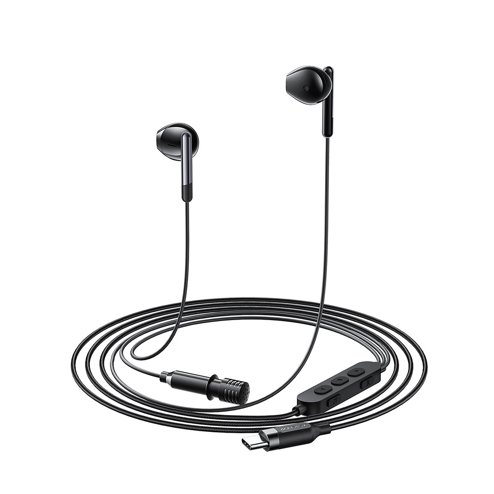 ACEFAST L12 USB-C Semi-In-Ear Karaoke Wired Earphones -Black