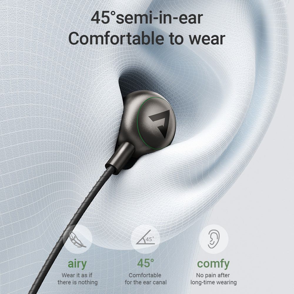 ACEFAST L4 3.5mm In-Ear Wired Earphones - Black