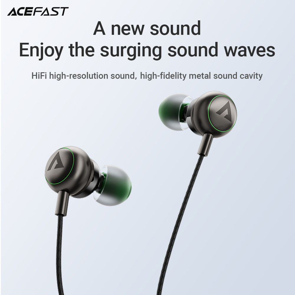 ACEFAST L4 3.5mm In-Ear Wired Earphones - Black