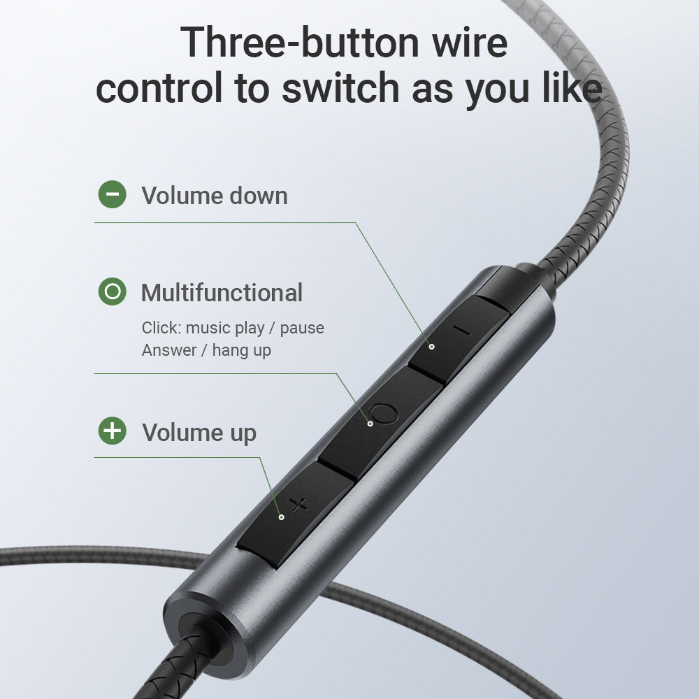 ACEFAST L4 3.5mm In-Ear Wired Earphones - Black