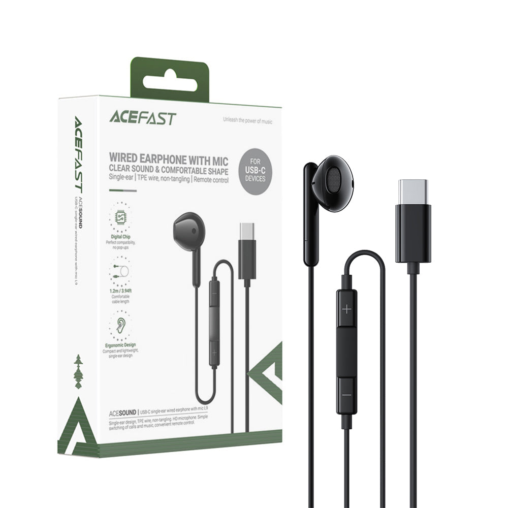 ACEFAST L9 USB-C Single-ear Wired Earphone With Mic
