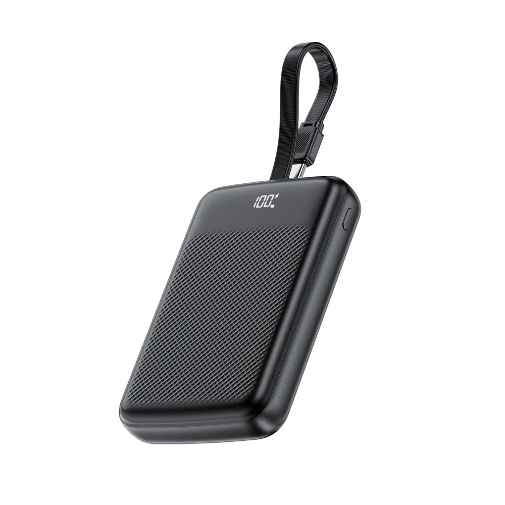 ACEFAST M13 Fast Charge Power Bank With Cable PD22.5W 10000mAh -Black