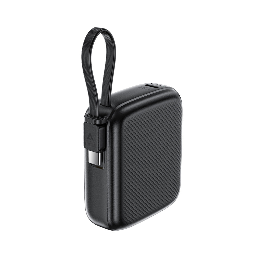 ACEFAST M15 Fast Charging Power Bank With Cable PD20W 10000mAh -Black