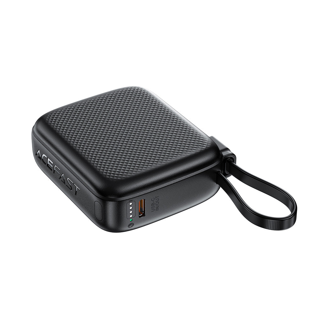 ACEFAST M15 Fast Charging Power Bank With Cable PD20W 10000mAh -Black