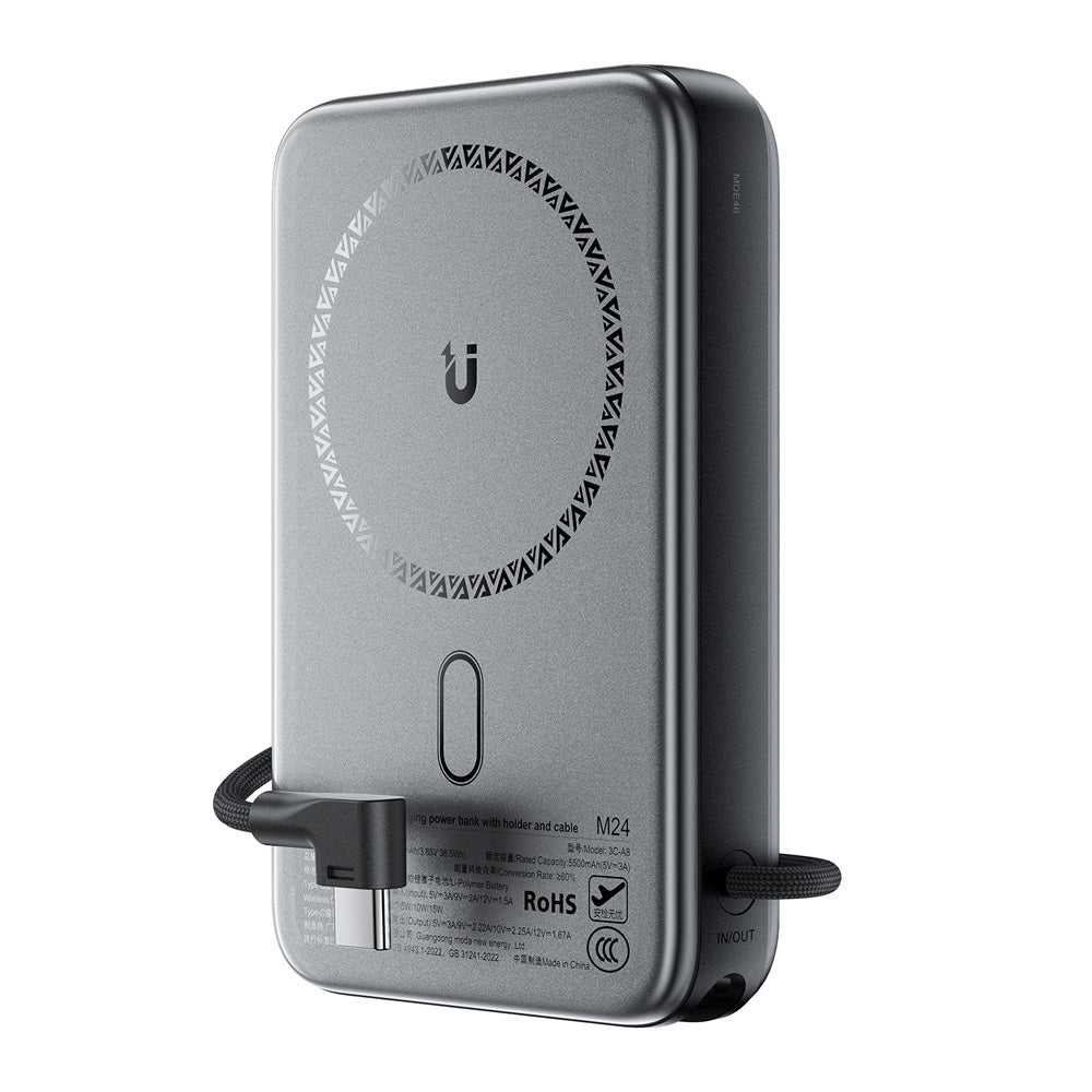 ACEFAST M24 Magnetic Fast Charging Power Bank With Holder and Cable 22.5W 10000mAh