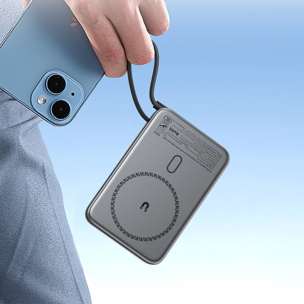 ACEFAST M24 Magnetic Fast Charging Power Bank With Holder and Cable 22.5W 10000mAh