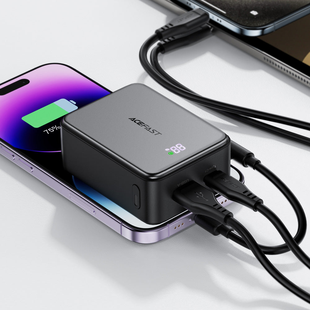 ACEFAST M28 Fast Charge Power Bank 22.5W 10000mAh -Black (CCC Certified)