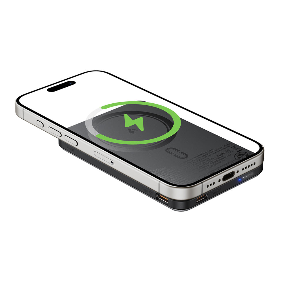 ACEFAST M30 Magnetic Fast Wireless Charge Power Bank PD20W 5000mAh -Black (CCC Certified)