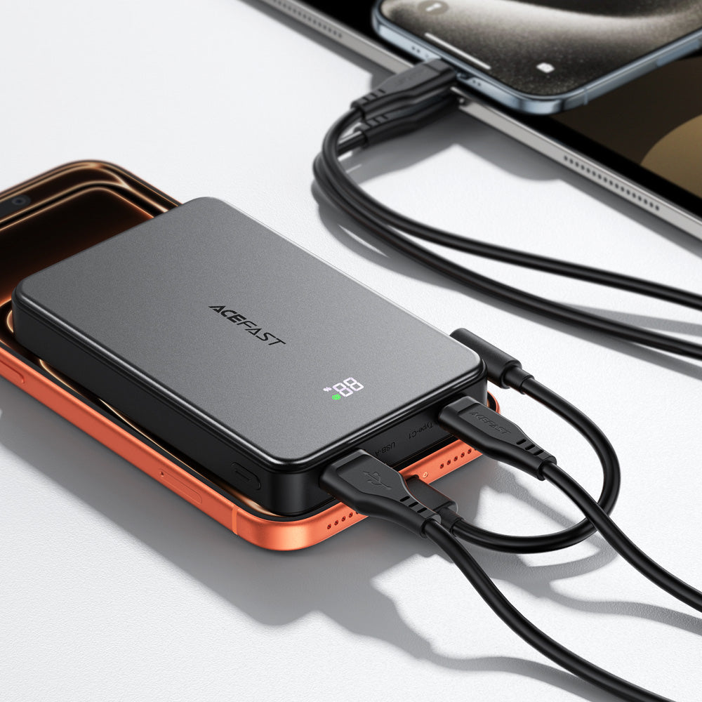 ACEFAST M31 Magnetic Fast Wireless Charge Power Bank 22.5W 10000mAh -Black (CCC Certified)