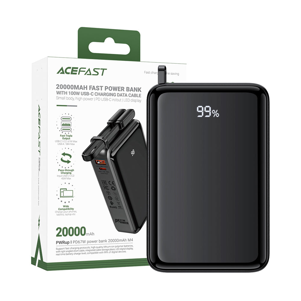 ACEFAST M4 Fast Charge Power Bank PD67W 20000mAh -Black