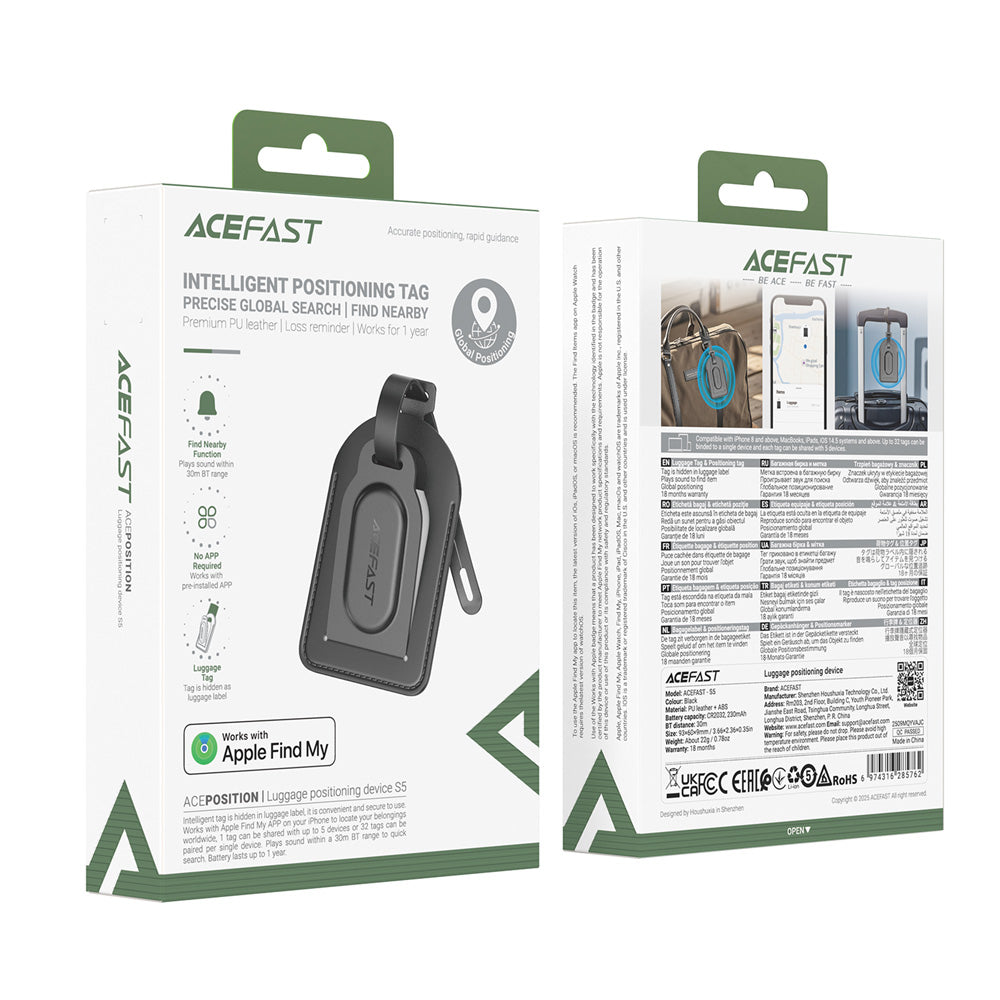 ACEFAST S5 Luggage Positioning Device - Black