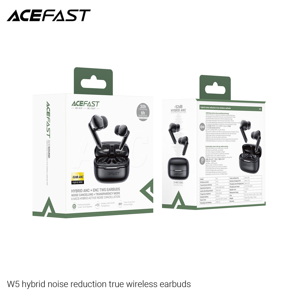 ACEFAST W5 Hybrid Noise Reduction TWS Bluetooth EarBuds