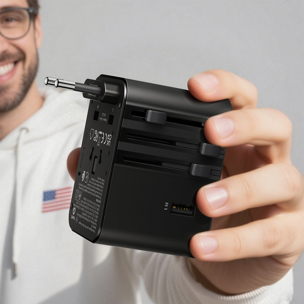 ACEFAST Z8 45W GaN Universal Travel Adapter - Black